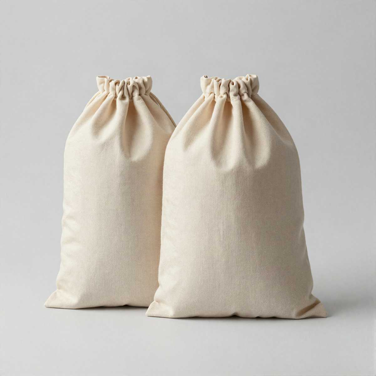 Shoe Bags, Pair, Cotton Twill