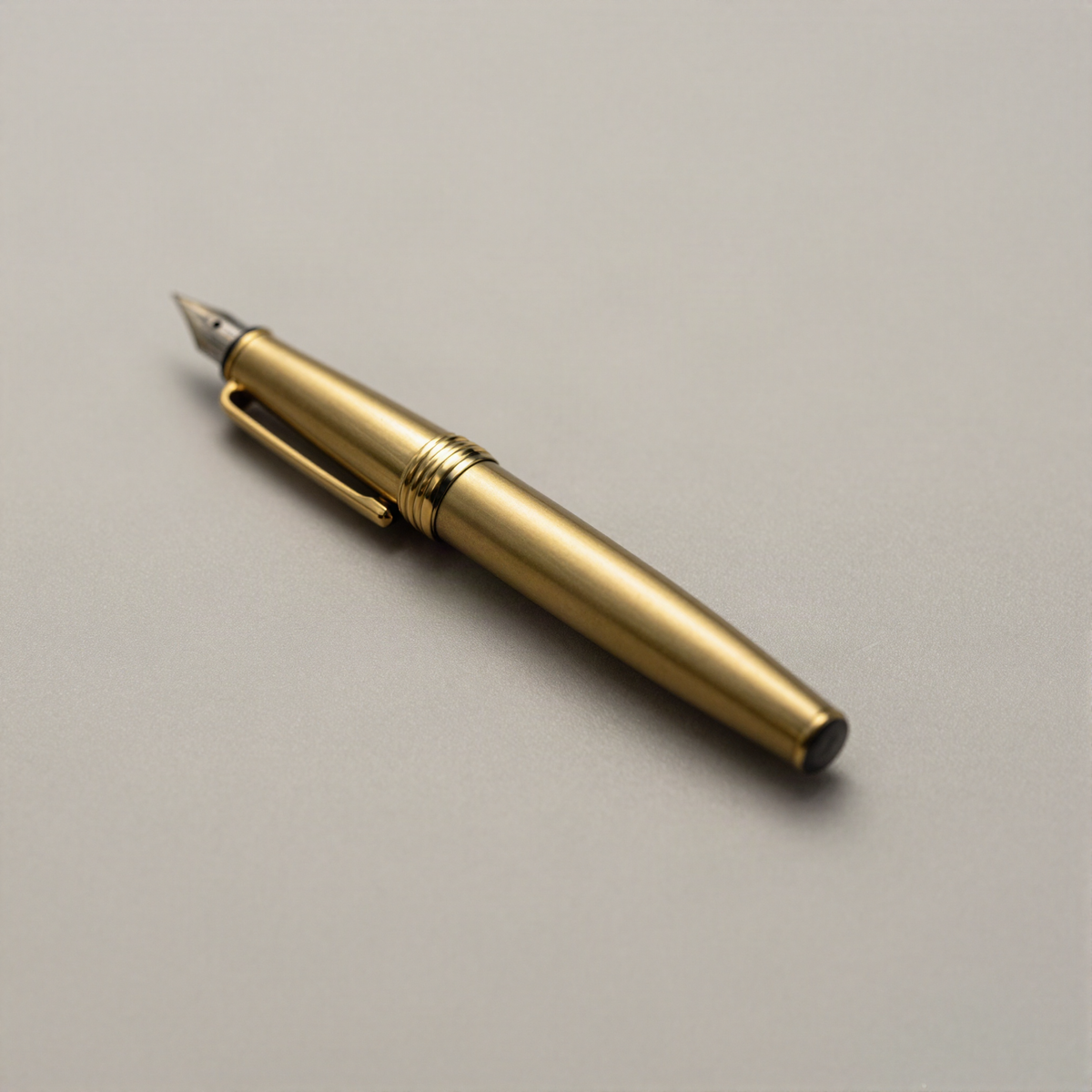 Brass Fountain Pen, Fine Nib